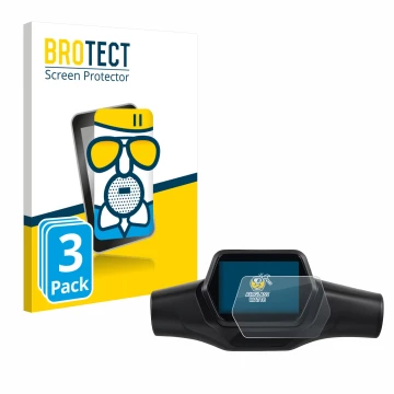 Front side of a product packaging with the brand logo BROTECT. Next to it is the device Segway Ninebot ZT3 Pro D shown with th