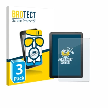 Front side of a product packaging with the brand logo BROTECT. Next to it is the device Bigme B6 Color shown with the correspo