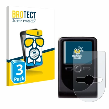 Front side of a product packaging with the brand logo BROTECT. Next to it is the device OneSpan DigiPass 760 shown with the co