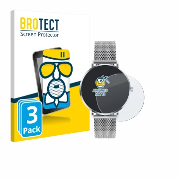 Front side of a product packaging with the brand logo BROTECT. Next to it is the device Pireware Amory 5 Mini shown with the c