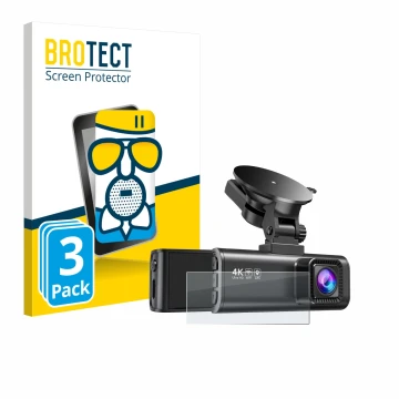 Front side of a product packaging with the brand logo BROTECT. Next to it is the device Redtiger F7NP shown with the correspon