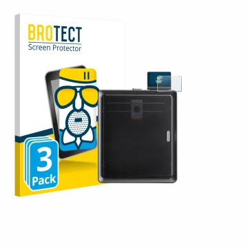 Front side of a product packaging with the brand logo BROTECT. Next to it is the device Anycubic Kobra S1 / S1 Combo shown wit