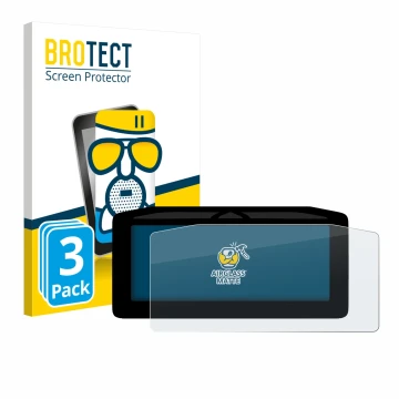 Front side of a product packaging with the brand logo BROTECT. Next to it is the device Ducati XDiavel V4 2025 Speedometer dis