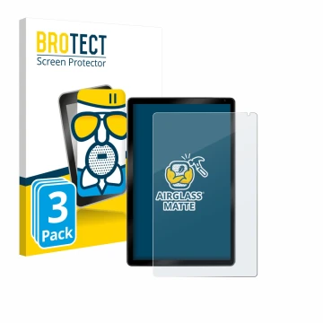 Front side of a product packaging with the brand logo BROTECT. Next to it is the device Yicty C108 10.1