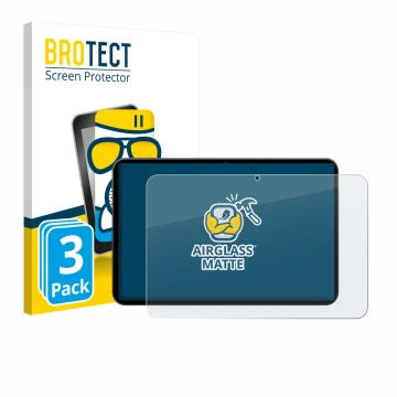 Front side of a product packaging with the brand logo BROTECT. Next to it is the device Tabwee T60 PRO 13.4