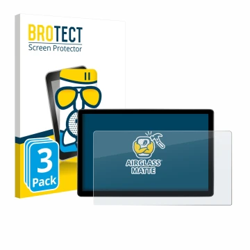 Front side of a product packaging with the brand logo BROTECT. Next to it is the device Skoda Elroq 60 2026 shown with the cor