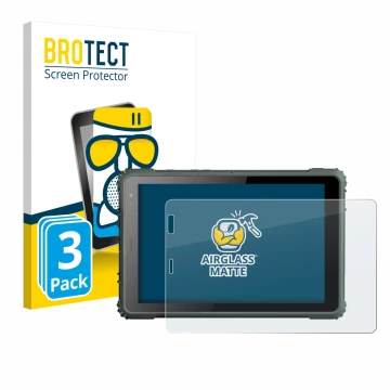 Front side of a product packaging with the brand logo BROTECT. Next to it is the device Geshem MTK6877 shown with the correspo