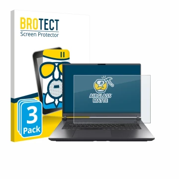 Front side of a product packaging with the brand logo BROTECT. Next to it is the device ASUS ROG Strix G18 G815 2025 shown wit