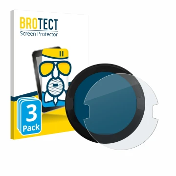 Front side of a product packaging with the brand logo BROTECT. Next to it is the device OOONO P-DISC NO2 shown with the corres