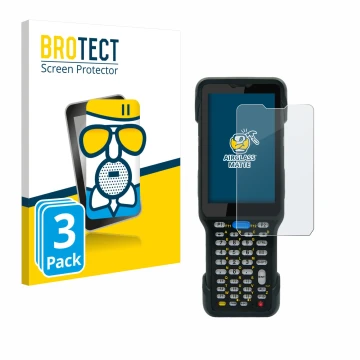 Front side of a product packaging with the brand logo BROTECT. Next to it is the device Unitech HT730 shown with the correspon