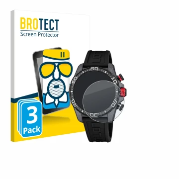 Front side of a product packaging with the brand logo BROTECT. Next to it is the device Lotus Connected 20000/4 (45 mm) shown 