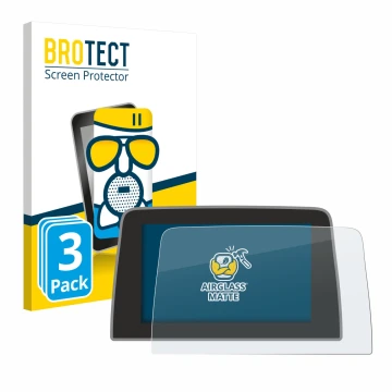 Front side of a product packaging with the brand logo BROTECT. Next to it is the device Ford Puma 2019 - 2023 shown with the c