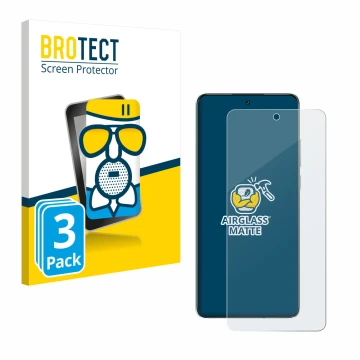 Front side of a product packaging with the brand logo BROTECT. Next to it is the device Oppo K13 shown with the corresponding 