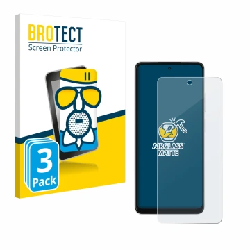 Front side of a product packaging with the brand logo BROTECT. Next to it is the device Oppo A5x shown with the corresponding 