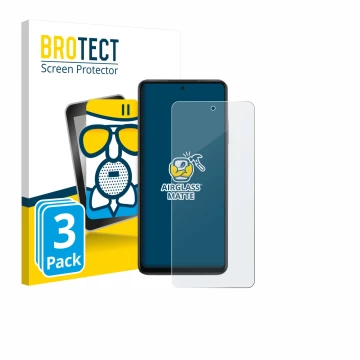 Front side of a product packaging with the brand logo BROTECT. Next to it is the device Oppo K13x shown with the corresponding