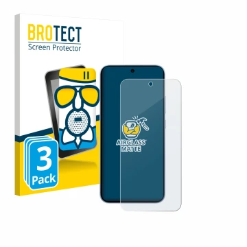 Front side of a product packaging with the brand logo BROTECT. Next to it is the device Oppo Reno 15 FS 5G shown with the corr