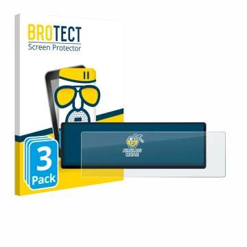 Front side of a product packaging with the brand logo BROTECT. Next to it is the device Corsair Xeneon Edge 14.5