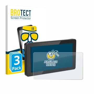 Front side of a product packaging with the brand logo BROTECT. Next to it is the device Innovv N1 5.5