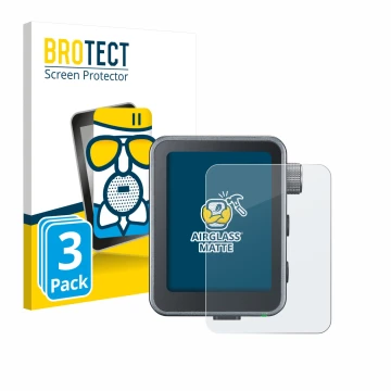 Front side of a product packaging with the brand logo BROTECT. Next to it is the device Godox X3 Pro shown with the correspond