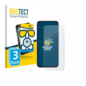 Front side of a product packaging with the brand logo BROTECT. Next to it is the device Vivo Y500i shown with the correspondin