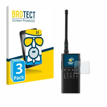 Front side of a product packaging with the brand logo BROTECT. Next to it is the device Choyong WT2 shown with the correspondi