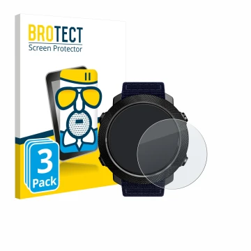 Front side of a product packaging with the brand logo BROTECT. Next to it is the device North Edge Apache 3 shown with the cor