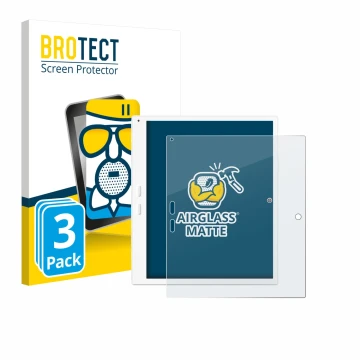 Front side of a product packaging with the brand logo BROTECT. Next to it is the device Bigme B10 10.3