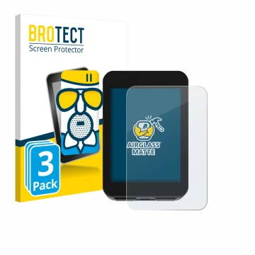 Front side of a product packaging with the brand logo BROTECT. Next to it is the device Bikevee BKV310A 2.4
