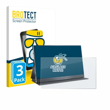 Front side of a product packaging with the brand logo BROTECT. Next to it is the device CUIUIC GS156B2 shown with the correspo