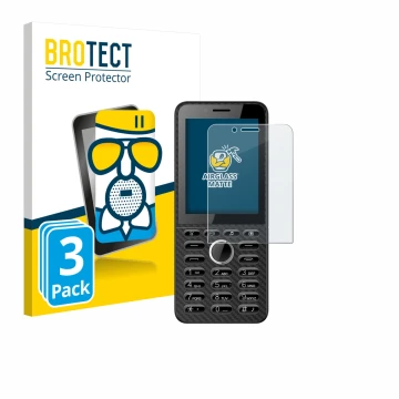 Front side of a product packaging with the brand logo BROTECT. Next to it is the device Energizer E288S shown with the corresp