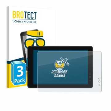 Front side of a product packaging with the brand logo BROTECT. Next to it is the device Lilliput 719/T 7