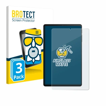 Front side of a product packaging with the brand logo BROTECT. Next to it is the device Xiaomi Black Shark Gaming Tablet shown