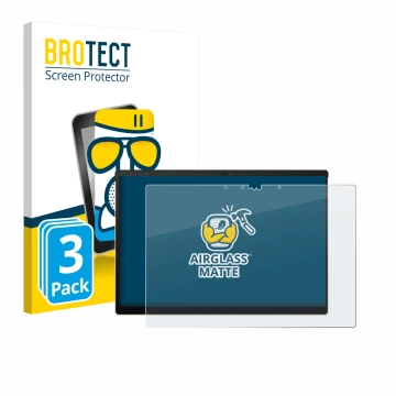 Front side of a product packaging with the brand logo BROTECT. Next to it is the device ASUS ROG Flow Z13-KJP 2026 shown with 