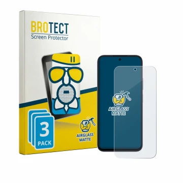 Front side of a product packaging with the brand logo BROTECT. Next to it is the device Oppo A6k shown with the corresponding 