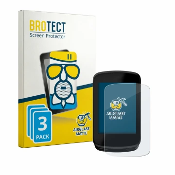 Front side of a product packaging with the brand logo BROTECT. Next to it is the device Magene C606 V2 shown with the correspo