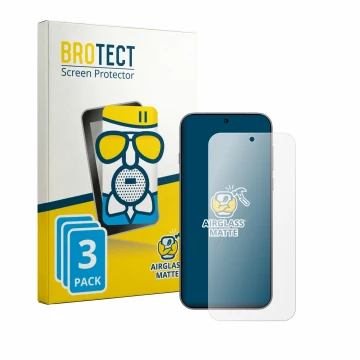 Front side of a product packaging with the brand logo BROTECT. Next to it is the device Oppo Find X10 Pro Max shown with the c