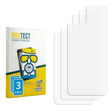 Front side of a product packaging with the brand logo BROTECT. Next to it is the corresponding screen protector.