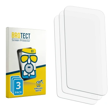 Front side of a product packaging with the brand logo BROTECT. Next to it is the corresponding screen protector.