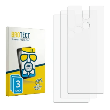 Front side of a product packaging with the brand logo BROTECT. Next to it is the corresponding screen protector.