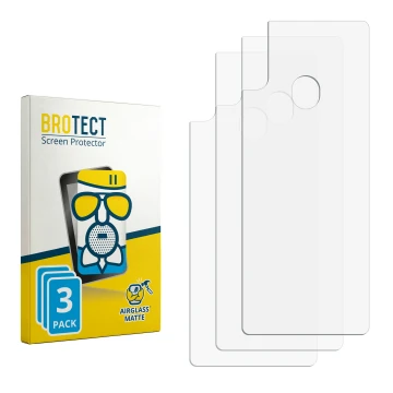Front side of a product packaging with the brand logo BROTECT. Next to it is the corresponding screen protector.