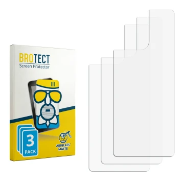Front side of a product packaging with the brand logo BROTECT. Next to it is the corresponding screen protector.