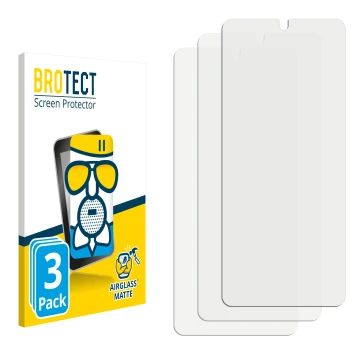 Front side of a product packaging with the brand logo BROTECT. Next to it is the corresponding screen protector.