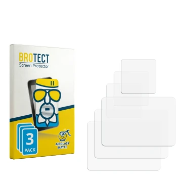 Front side of a product packaging with the brand logo BROTECT. Next to it is the corresponding screen protector.