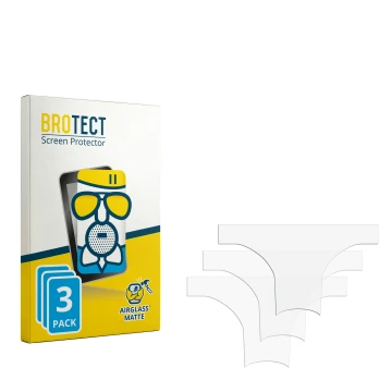 Front side of a product packaging with the brand logo BROTECT. Next to it is the corresponding screen protector.