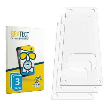 Front side of a product packaging with the brand logo BROTECT. Next to it is the corresponding screen protector.