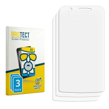 Front side of a product packaging with the brand logo BROTECT. Next to it is the corresponding screen protector.