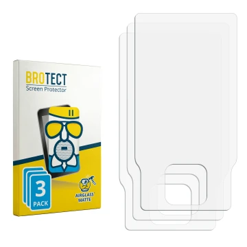 Front side of a product packaging with the brand logo BROTECT. Next to it is the corresponding screen protector.