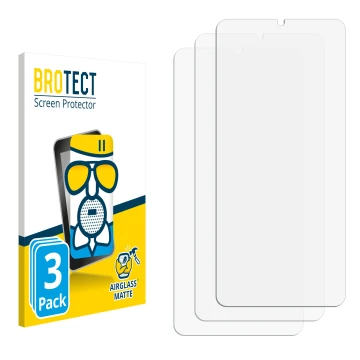 Front side of a product packaging with the brand logo BROTECT. Next to it is the corresponding screen protector.