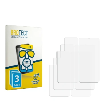 Front side of a product packaging with the brand logo BROTECT. Next to it is the corresponding screen protector.