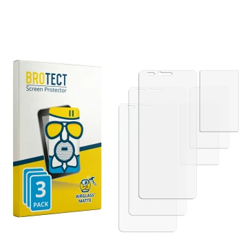 Front side of a product packaging with the brand logo BROTECT. Next to it is the corresponding screen protector.
